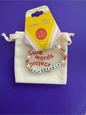 Little Words Project: Crayola 'Be Yourself' Adult Beaded Bracelet 🤍